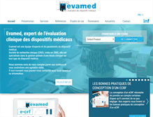 Tablet Screenshot of evamed.fr